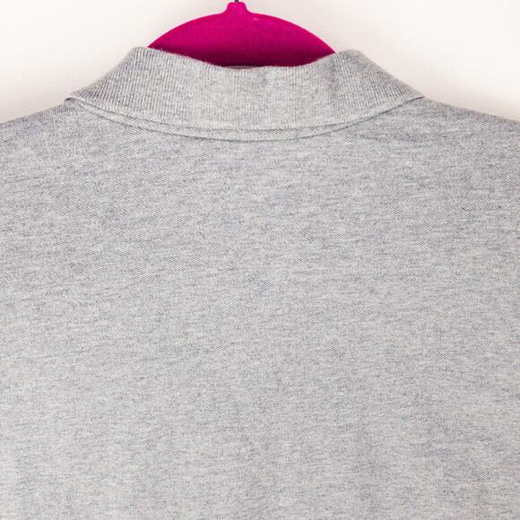 Banana Republic Organic Cotton Polo Men's Large Tagless Gray Short Sleeve Logo - Picture 9 of 10